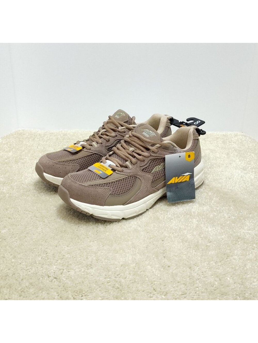Avia 5000 SDE Leather Upper Athletic Shoes Men 8 Performance Running Sneaker NWT
